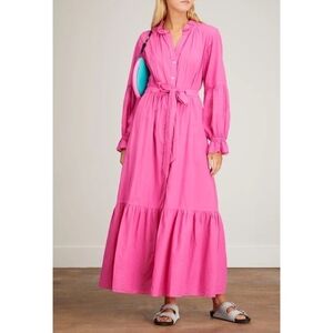 XiRENA Vibrant Pink Long Sleeve Dress